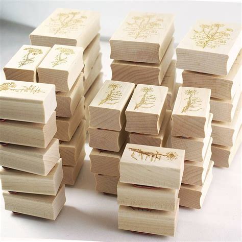 STAMPS | Custom Wood Stamps for Small Business Branding | Wood stamp, Custom stamps, Ink pads