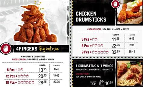 4 Fingers Crispy Chicken Menu, Menu for 4 Fingers Crispy Chicken, Orchard, Singapore - Zomato ...