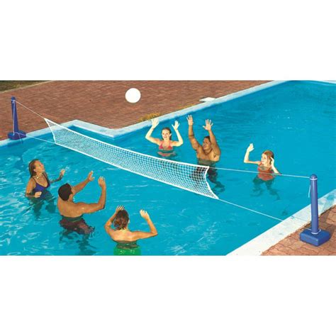 SWIMLINE Cross Inground Swimming Pool Fun Volleyball Net Game Water Sets (2-Pack)-2 x 9186 - The ...