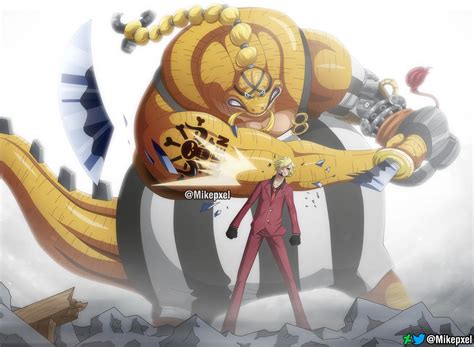 Sanji vs Queen - OP 1028 by Mikepxel on DeviantArt