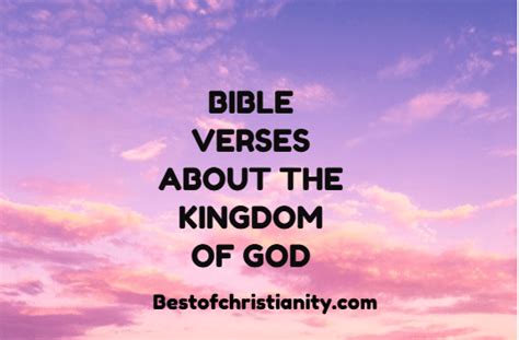 Bible Verses About The Kingdom Of God