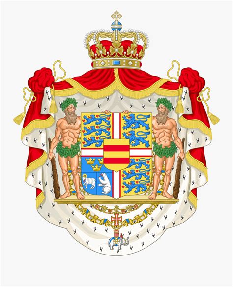 Royal Coat Of Arms Of Denmark - Denmark Coat Of Arms , Free Transparent ...