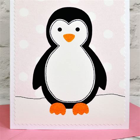 'Penguin' Personalised Girls Birthday Card By Jenny Arnott Cards ...