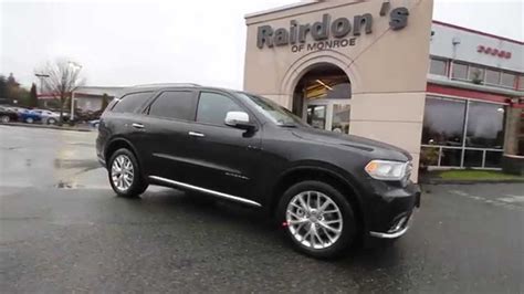 2015 Dodge Durango Citadel | Black | FC710099 | Everett | Snohomish - YouTube