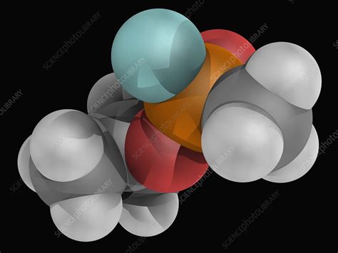 Sarin molecule - Stock Image - F004/8735 - Science Photo Library