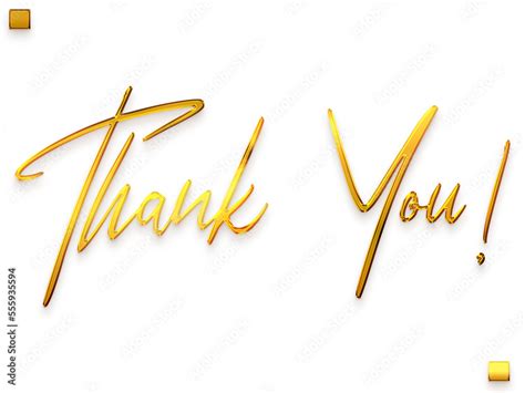 Thank You ! Transparent PNG Gold Stylish Cursive Text Calligraphy Stock ...