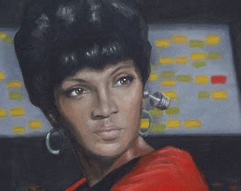 Original Oil Painting Fan Art Uhura Star Trek High Quality Print 8x10 ...