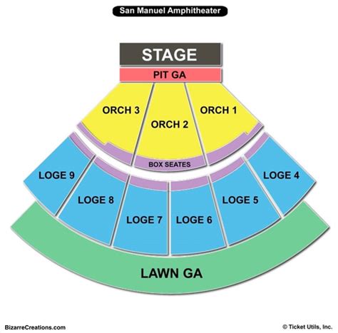 Glen Helen Amphitheater Seating Chart | Elcho Table