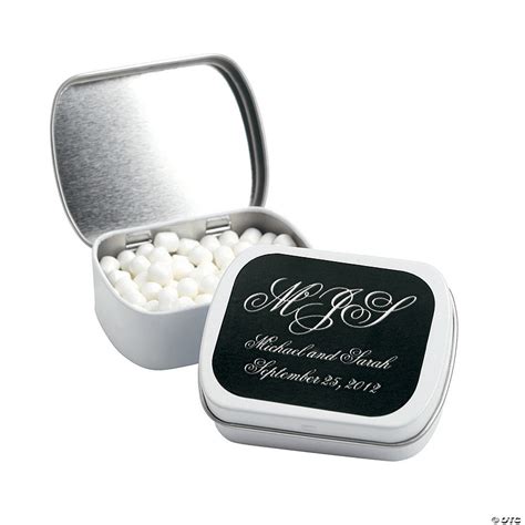 Personalized Monogram Wedding Mint Tins - Discontinued