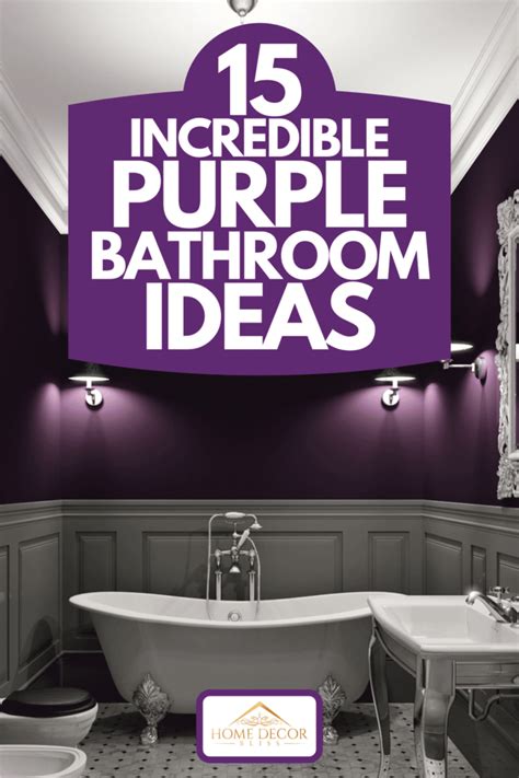 15 Incredible Purple Bathroom Ideas