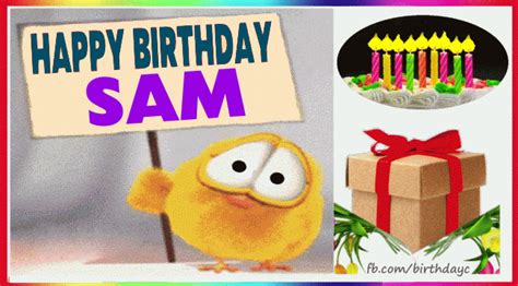 Happy Birthday SAM gif | Birthday Greeting | birthday.kim