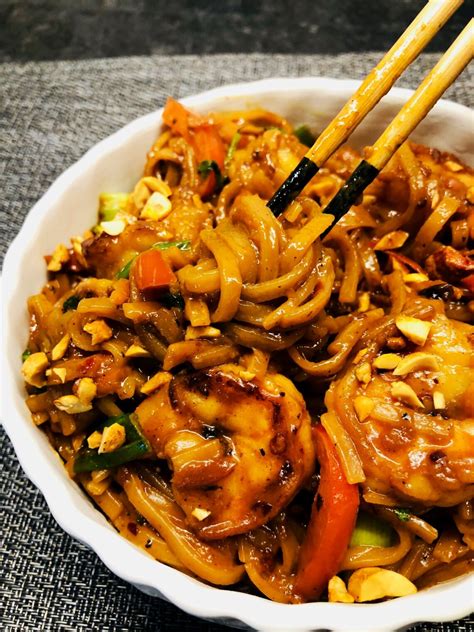 Spicy Shrimp Peanut Noodles - Cooks Well With Others