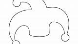 Jester Hat Pattern Page Coloring Pages sketch template
