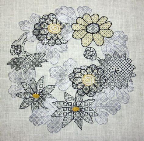 130 BLACKWORK-FLOWERS ideas in 2021 | blackwork, blackwork embroidery ...