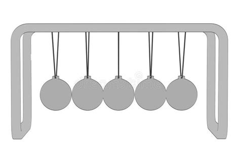 Image of newton cradle stock illustration. Illustration of toon - 35869724