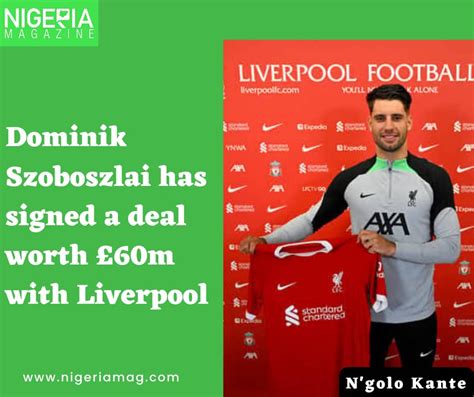 DOMINIK SZOBOSZLAI SIGNED A DEAL WORTH £60M WITH LIVERPOOL | NigeriaMag