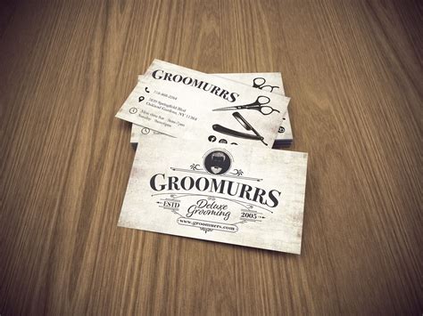 Barbershop Business Card Design | Bracha Designs