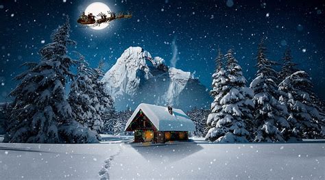 3840x2160px | free download | HD wallpaper: Christmas Winter 4K ...