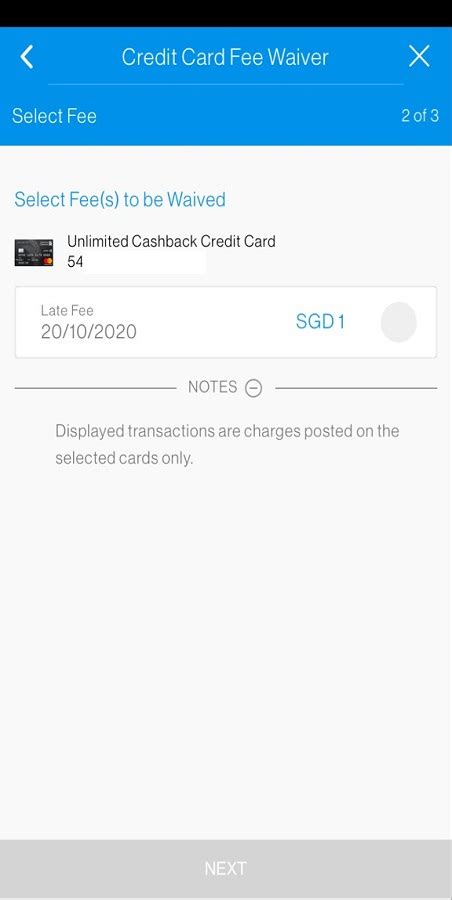Credit Card Fee Waiver - Standard Chartered Singapore