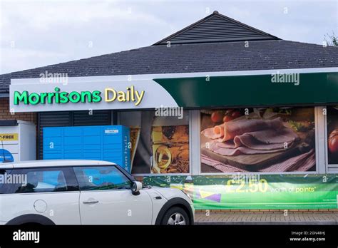 Morrisons Daily grocery Shop 24 hours with petrol London England UK Stock Photo - Alamy