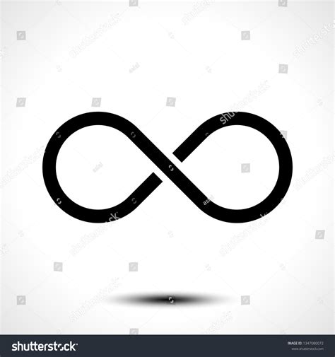 Infinity Symbol Iconeternal Limitless Endless Life Stock Vector ...