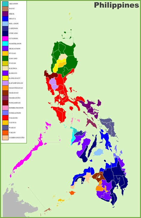 Map of ethnic groups in Philippines