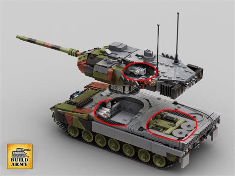 German Leopard 2a6 Main Battle Tank Lego Compatible