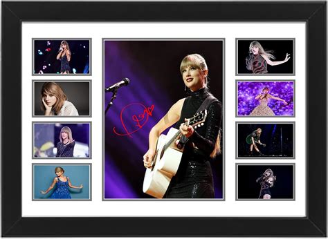 Taylor Swift Signed Poster Print Collage - Autographed Fan Art For ...