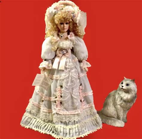 DUCK HOUSE HEIRLOOM Porcelain Doll 26” Blonde Hair Blue Eyes Limited Edition $72.00 - PicClick