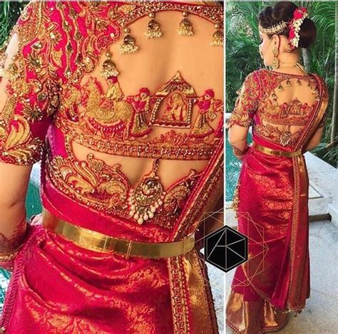 15 Unique Blouse Designs For Wedding Saree - Candy Crow