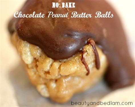 No Bake Chocolate Peanut Butter Ball Recipe