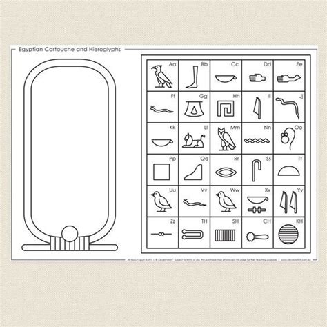 Egyptian Cartouche and Hieroglyphs - CleverPatch | Ancient egypt crafts, Ancient egypt art ...