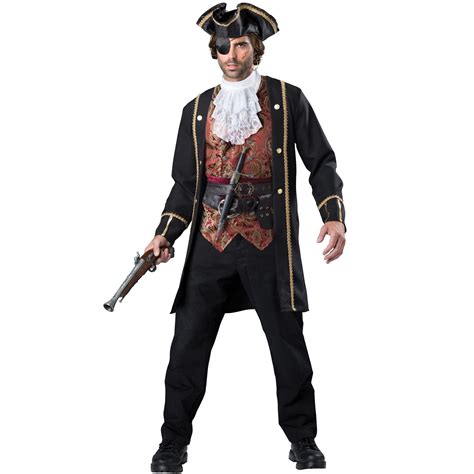 Men's Pirate Captain Costume - Walmart.com