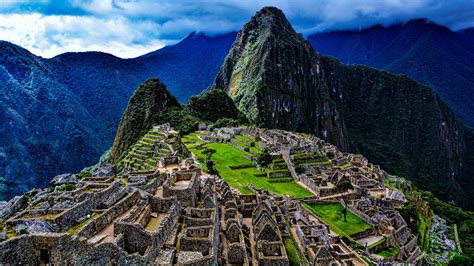 Fonds d'ecran Pérou Ruinas Montagnes Machu Picchu Nature télécharger photo