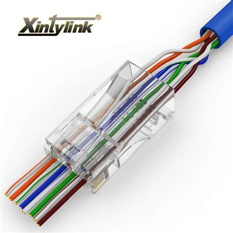 xintylink EZ rj45 connector rj45 plug cat5 cat5e cat6 terminals network connector 8P8C ...