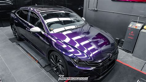 Metallic Midnight Purple Car Wrap / Midnight Purple High Gloss Sprayable Vinyl Wrap Superwrap ...