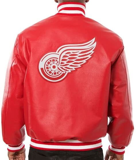 Varsity Detroit Red Wings Leather Jacket - Jackets Creator