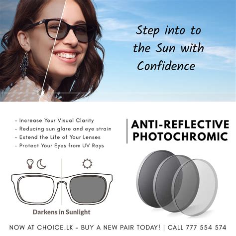 Transition Photochromic Lenses - Choice.lk