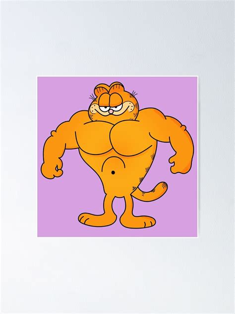 "90s Buff Garfield" Poster for Sale by Wynthose | Redbubble