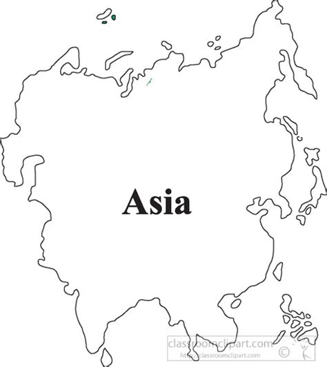 Outline Map Of Asia