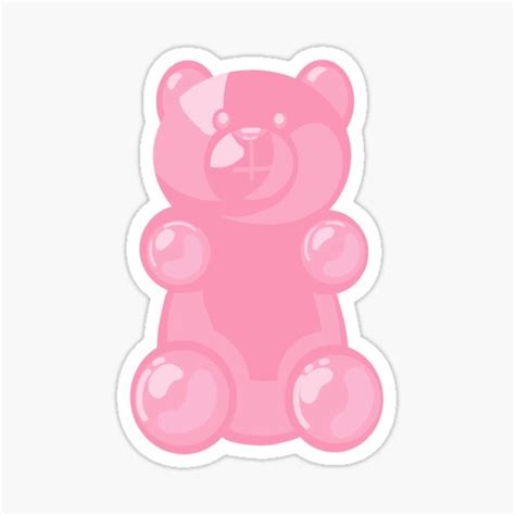 "Pink Gummy Bear" Sticker by Ahbi | Redbubble