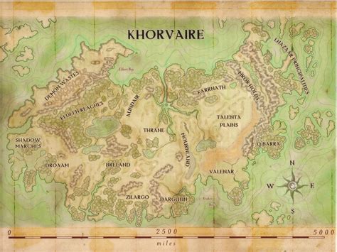 Eberron Campaign: Map of Khorvaire