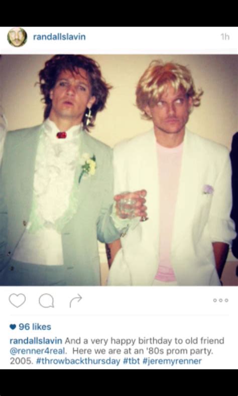 Pin by Carrie Hale on Jeremy Renner Younger | 80s prom party, Jeremy ...