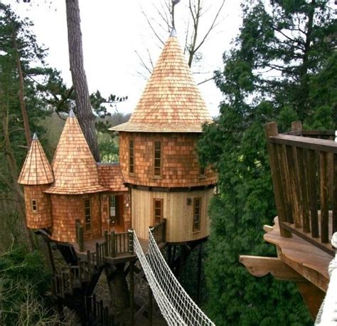 Taking Tree Forts to a New Level | Cool tree houses, Beautiful tree ...