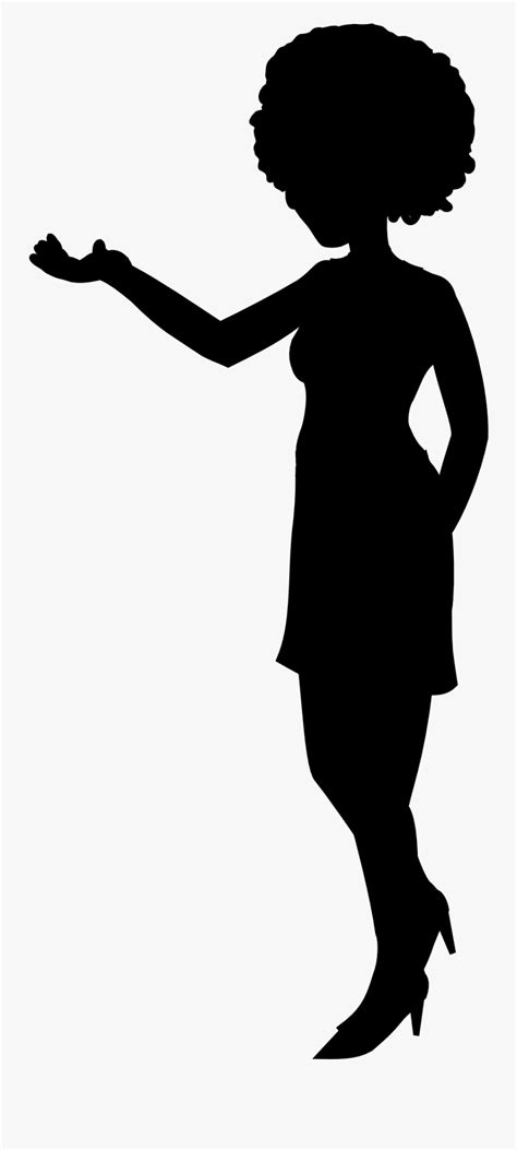 Silhouette Female Afro Silhouette Transparent Background Png Clipart ...