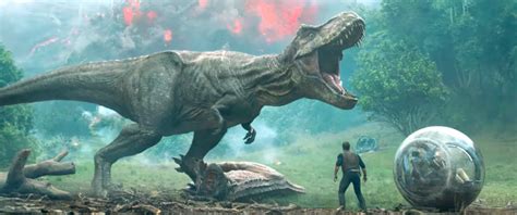 'Jurassic World' trailer teases a dinosaurs and a volcano - Business ...