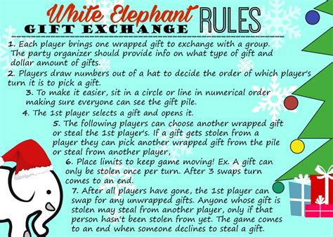 White Elephant Gift Exchange: Tips AND Free Printables (Invitations ...