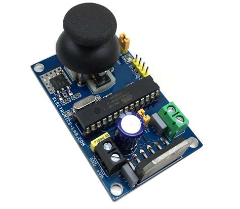 Brushed DC Motor Speed and Direction Controller Using Joystick - Electronics-Lab.com