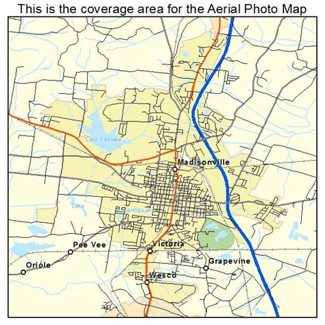 Aerial Photography Map of Madisonville, KY Kentucky