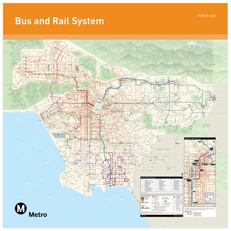 Los Angeles Metro System Map Poster - Metro Shop